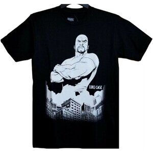 Mad Engine Marvel Luke Cage Black & White Men Graphic T-Shirt (X-Large) NWT